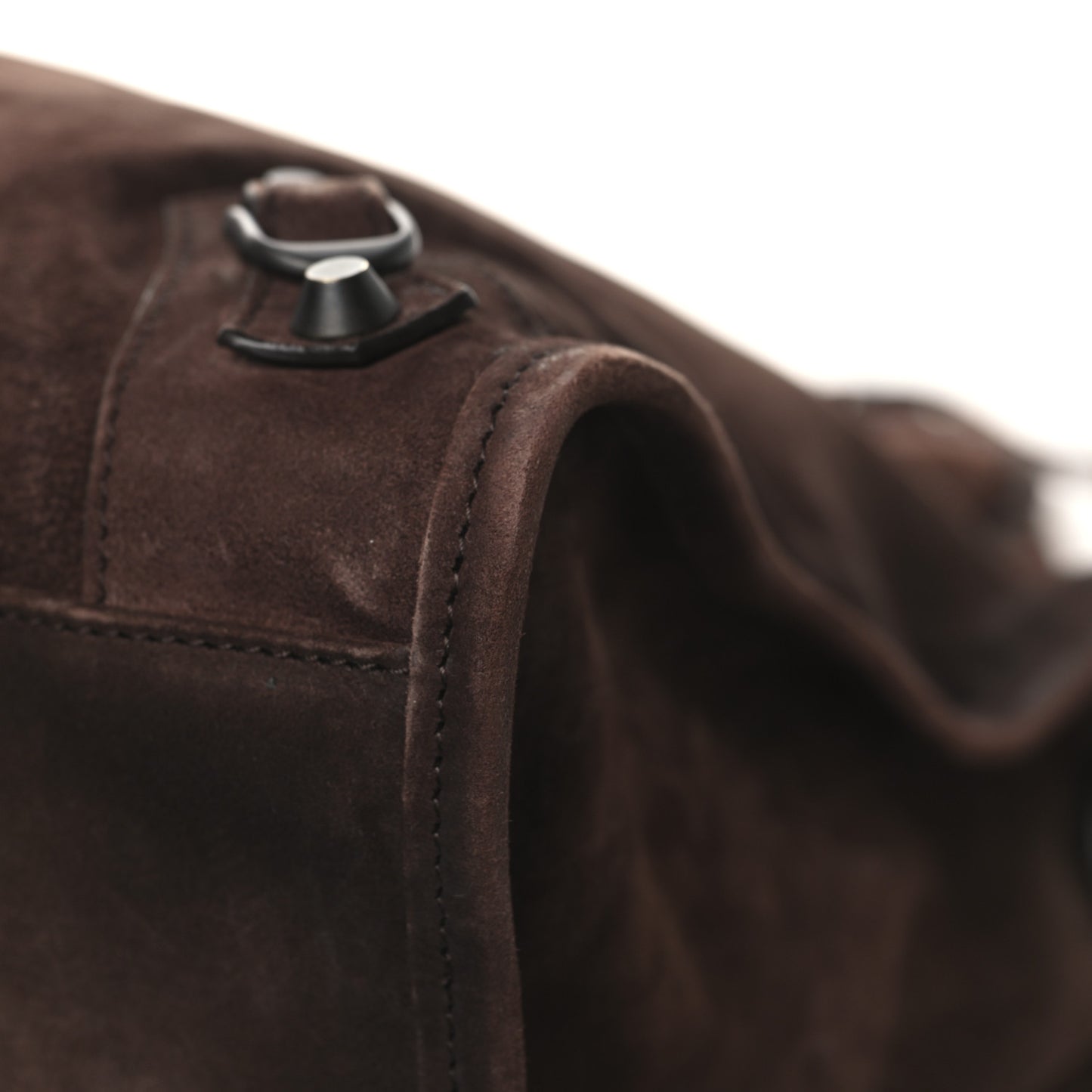 Suede Calfskin Classic Hardware Large Le City Light Espresso