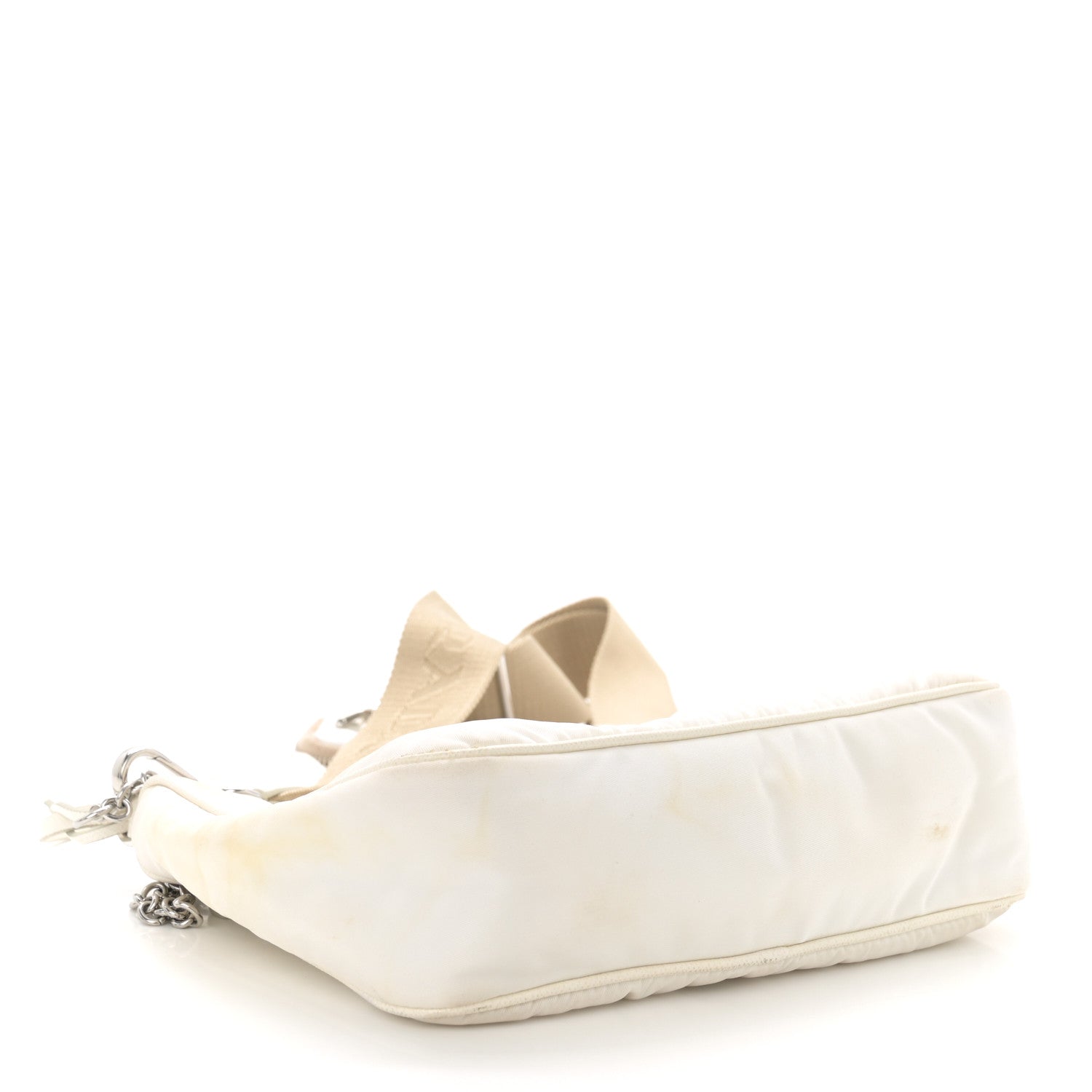 Prada Nylon Re-Edition 2005 Shoulder Bag White 4 of 16