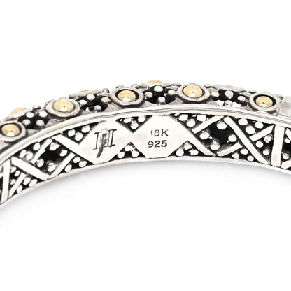 John Hardy Sterling Silver 18K Yellow Gold Jaisalmer Bangle Bracelet 5 of 5