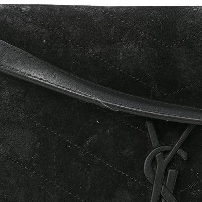 Saint Laurent Suede Monogram Medium Niki Chain Satchel Black 8 of 11