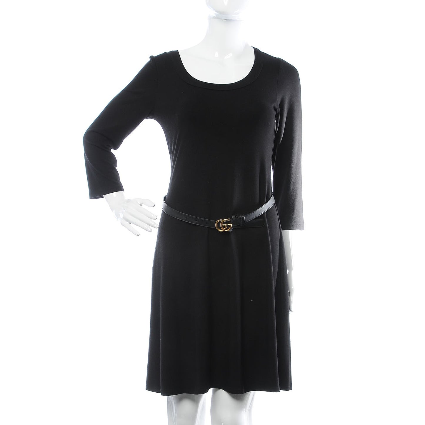 Calfskin Double G 20mm Belt 75 30 Black