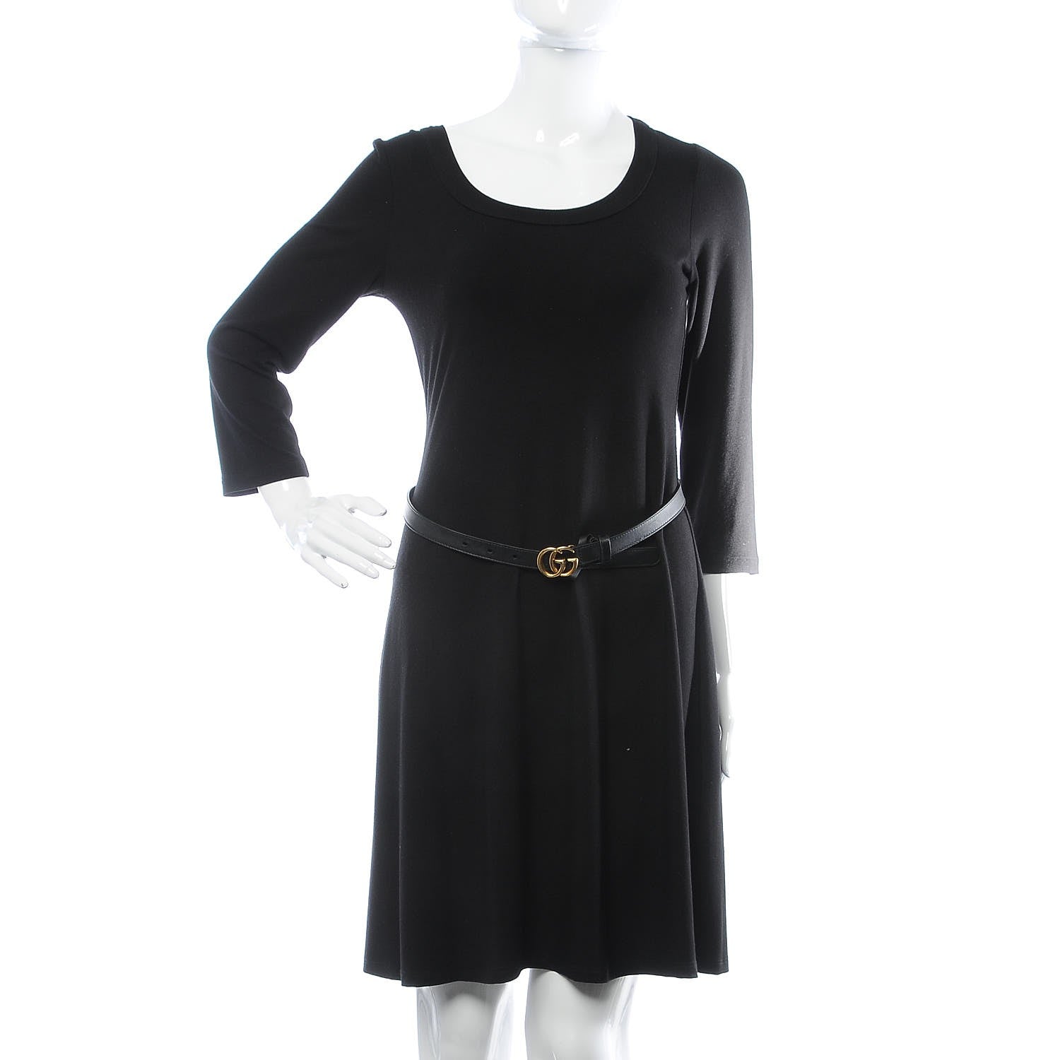 Gucci Calfskin Double G 20mm Belt 75 30 Black 2 of 9