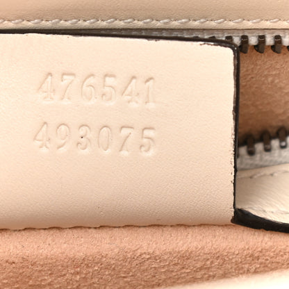 Gucci Calfskin Sylvie Web Small Queen Margaret Top Handle Bag White 7 of 9