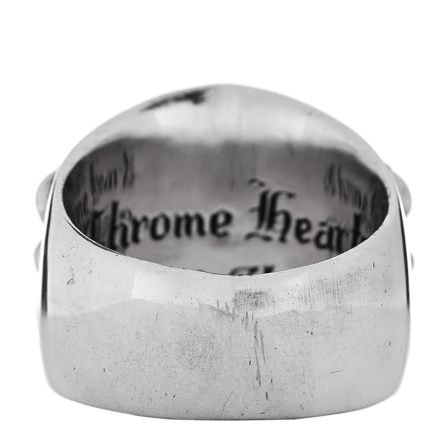 Chrome Hearts Sterling Silver Keeper Ring 58 8.5 3 of 4