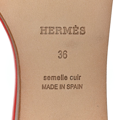 Hermes Calfskin Lisboa Sandals 36 Jasper Rouge 7 of 7