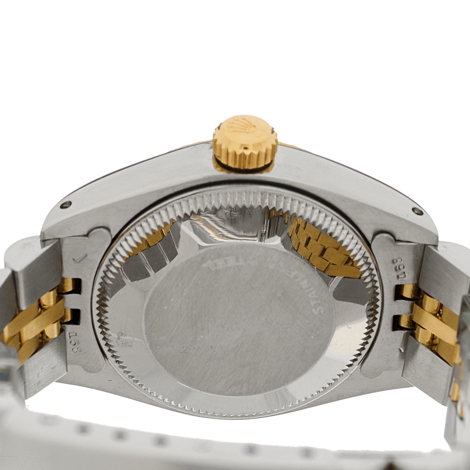 Rolex Stainless Steel 18K Yellow Gold 26mm Oyster Perpetual Date Watch Champagne 6917 4 of 5