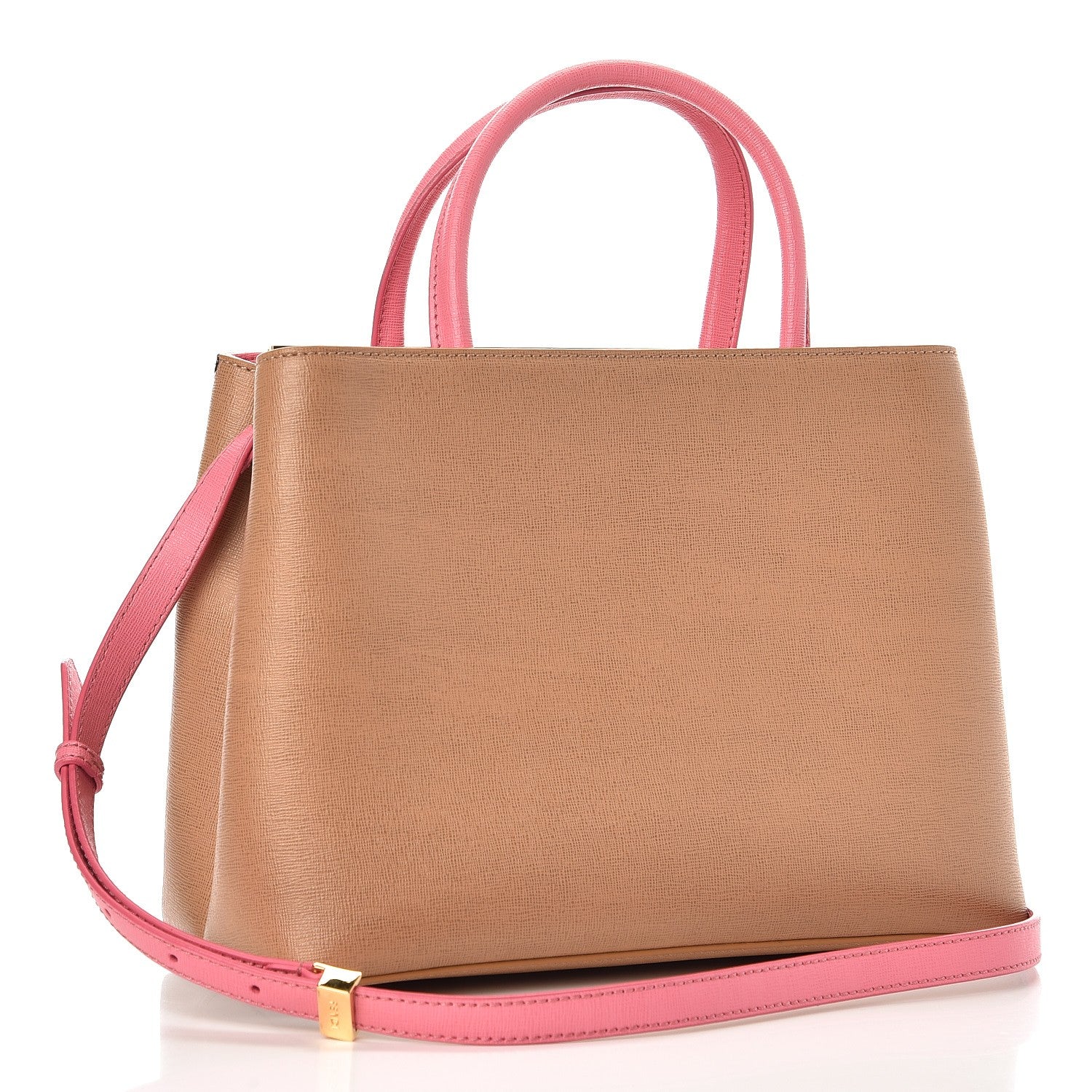 Fendi Vitello Elite Monster Petite 2Jours Tote Cuoio Lollypop Multicolor 3 of 7