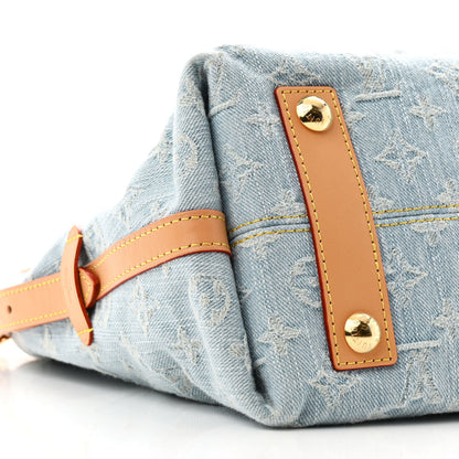 Louis Vuitton Monogram Denim CarryAll PM Sky Blue 11 of 12