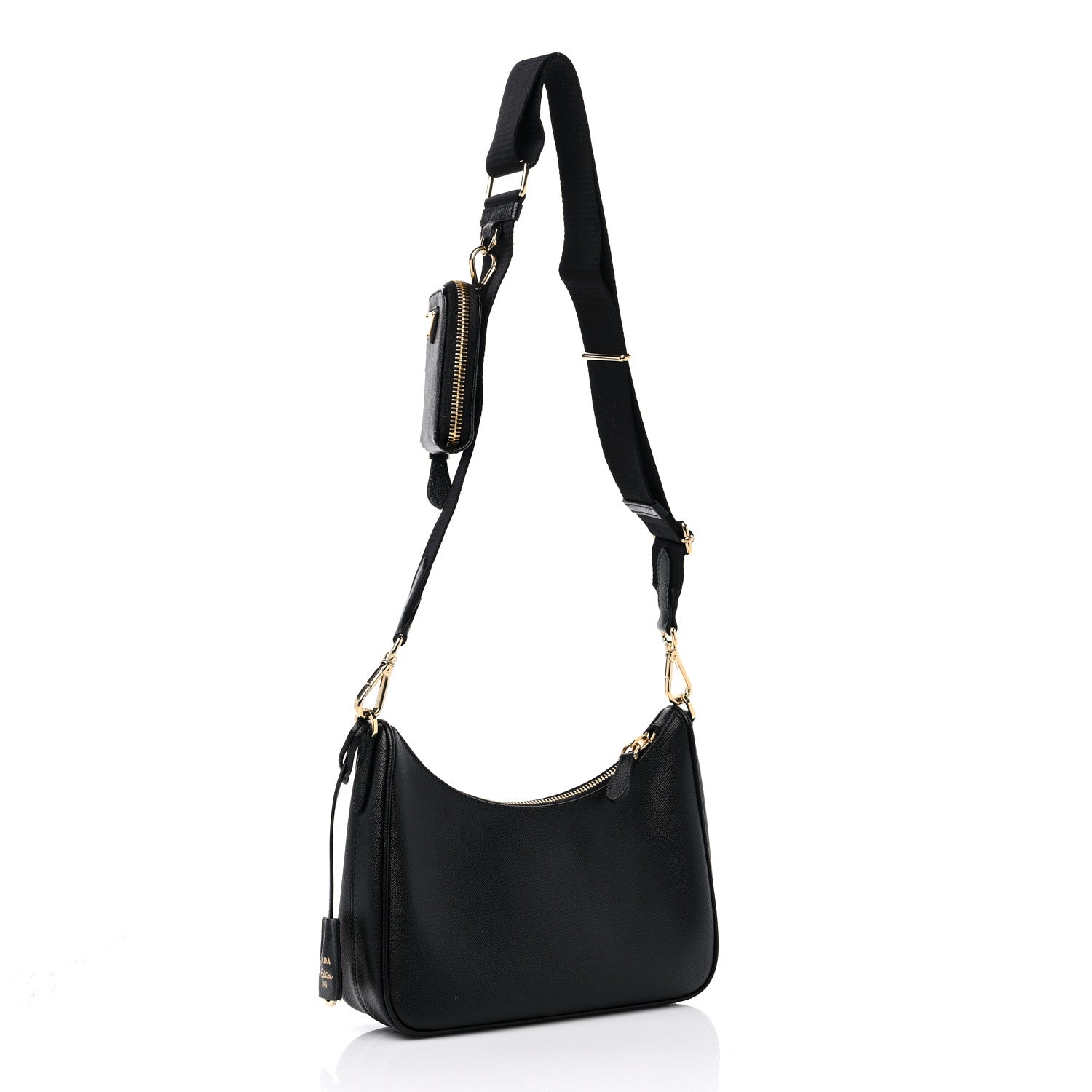 Prada Saffiano Lux Re-Edition 2005 Shoulder Bag Black 3 of 11