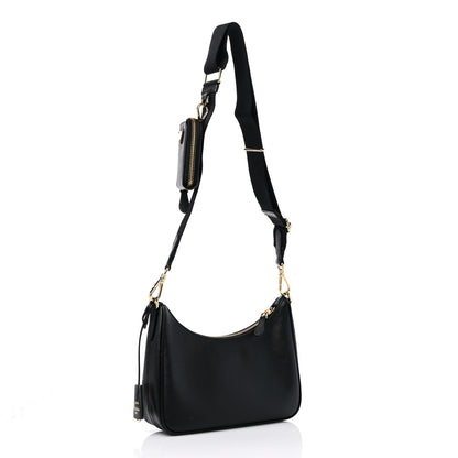 Prada Saffiano Lux Re-Edition 2005 Shoulder Bag Black 3 of 11