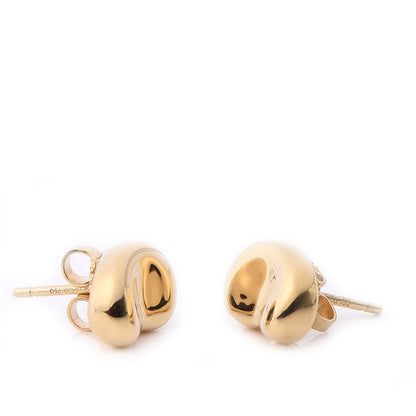 Tiffany 18K Yellow Gold 12mm Elsa Peretti Bean Earrings 3 of 8