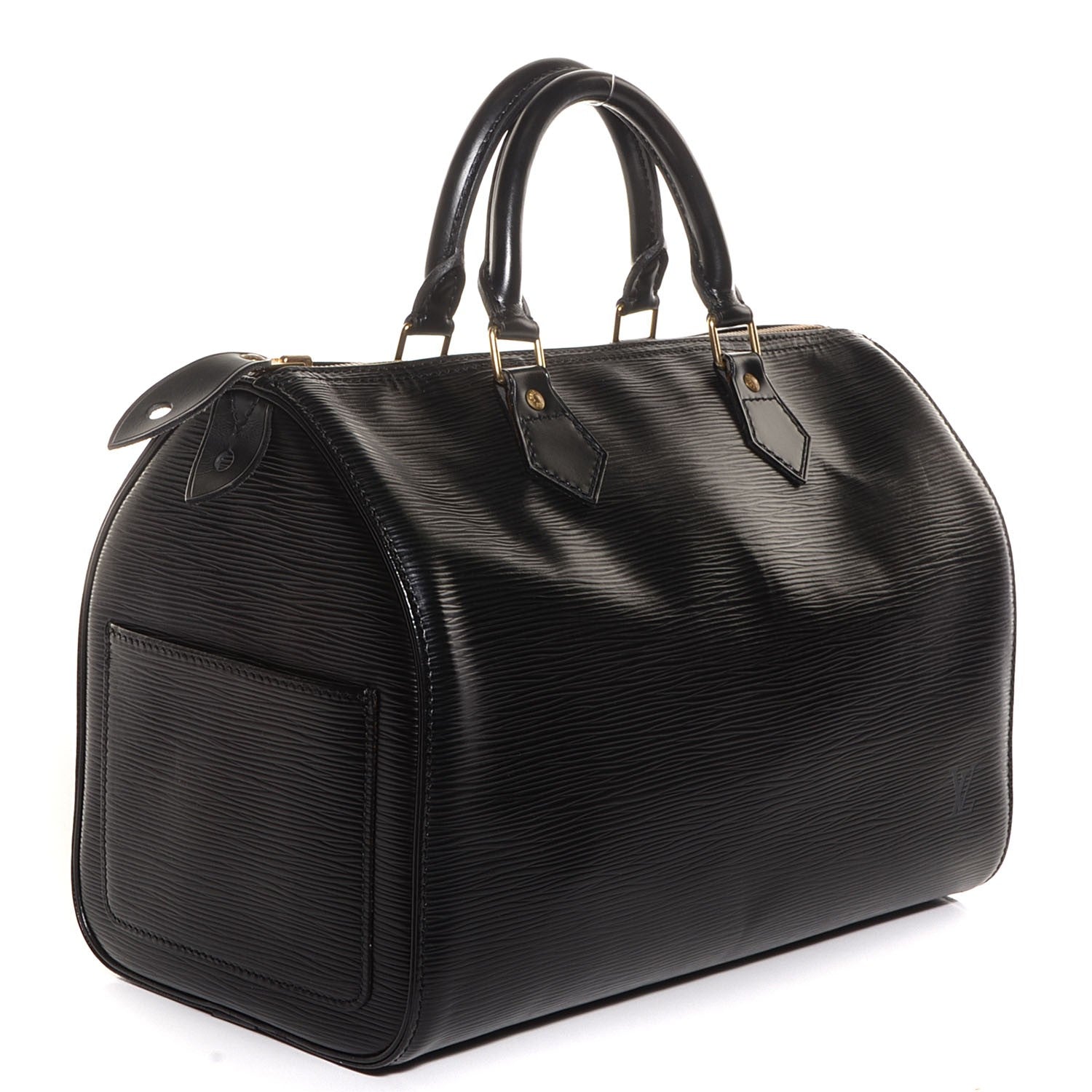 Louis Vuitton Epi Speedy 30 Black 3 of 7