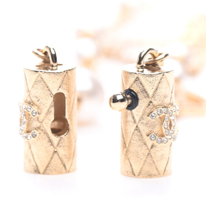 Chanel Crystal Pearl Airpod Necklace Gold 4 of 6