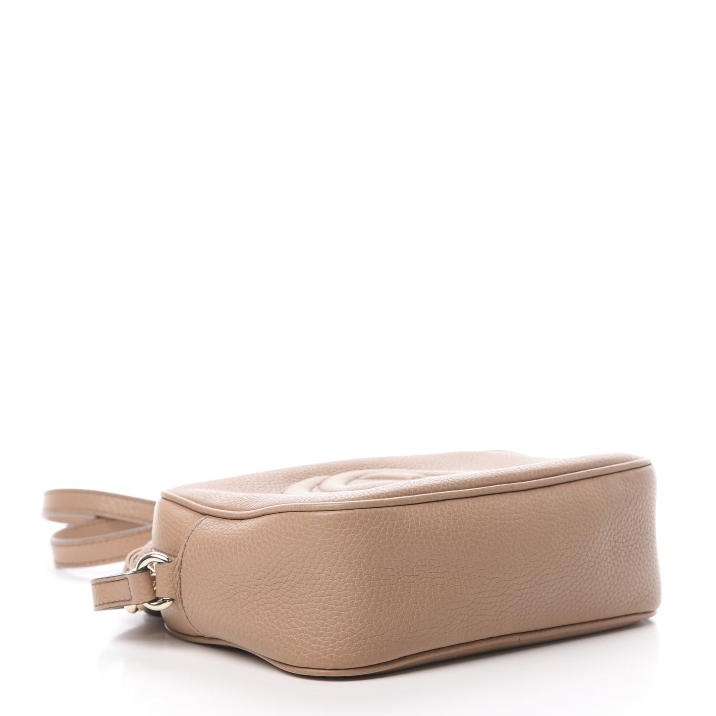 Pebbled Calfskin Small Soho Disco Bag Camelia