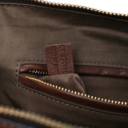Chloe Calfskin Large Marcie Satchel Brown Seed 6 of 22