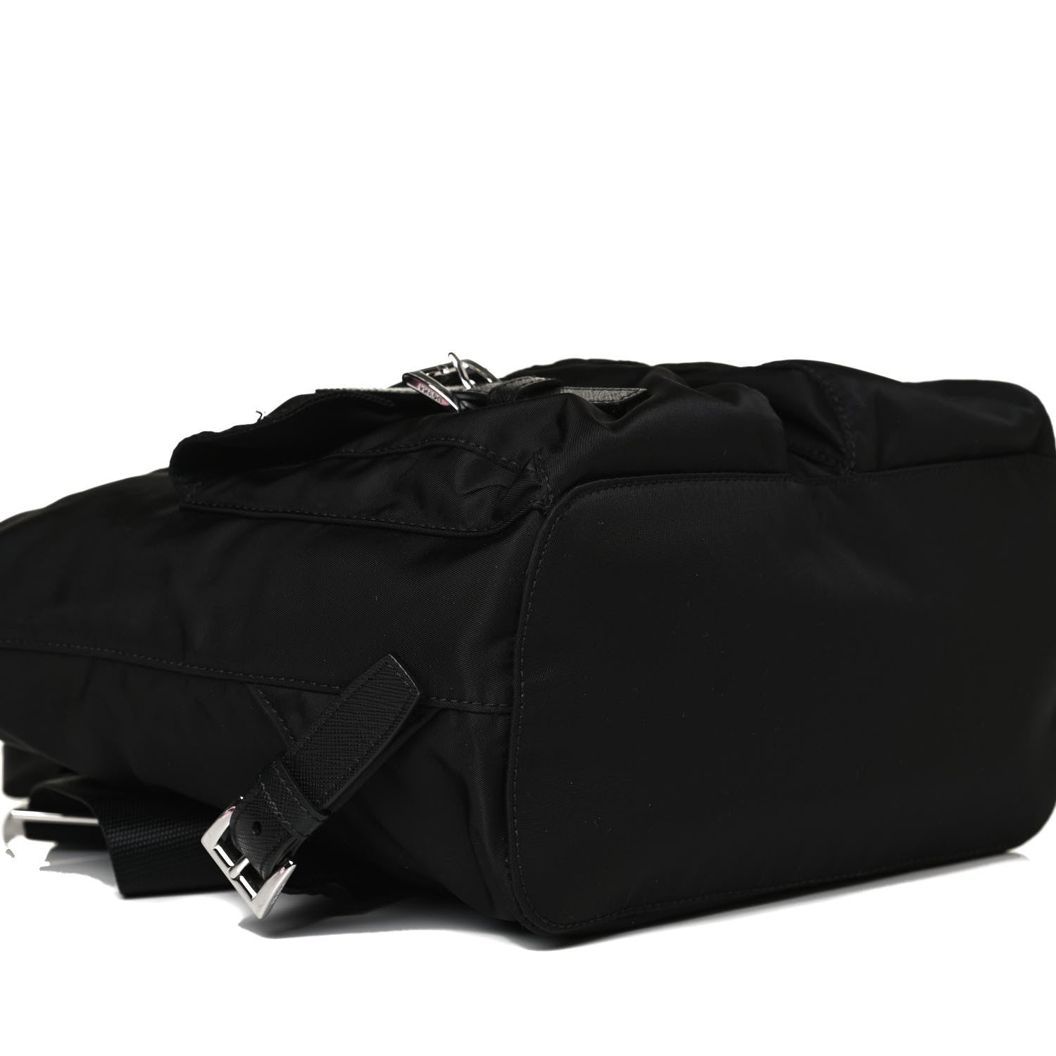 Prada Tessuto Nylon Saffiano Small Backpack Black 8 of 12