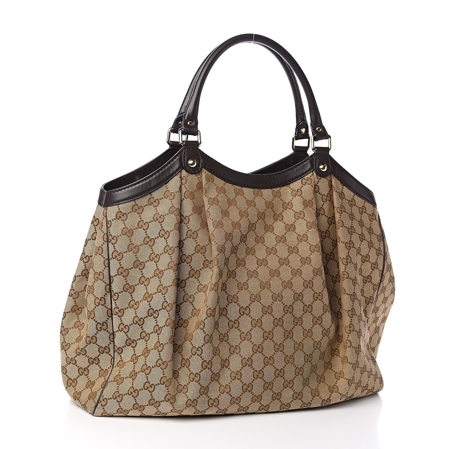 Gucci Monogram Large Sukey Tote Dark Brown 3 of 12