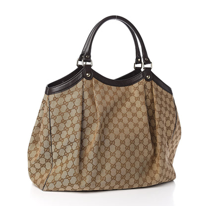 Gucci Monogram Large Sukey Tote Dark Brown 3 of 12