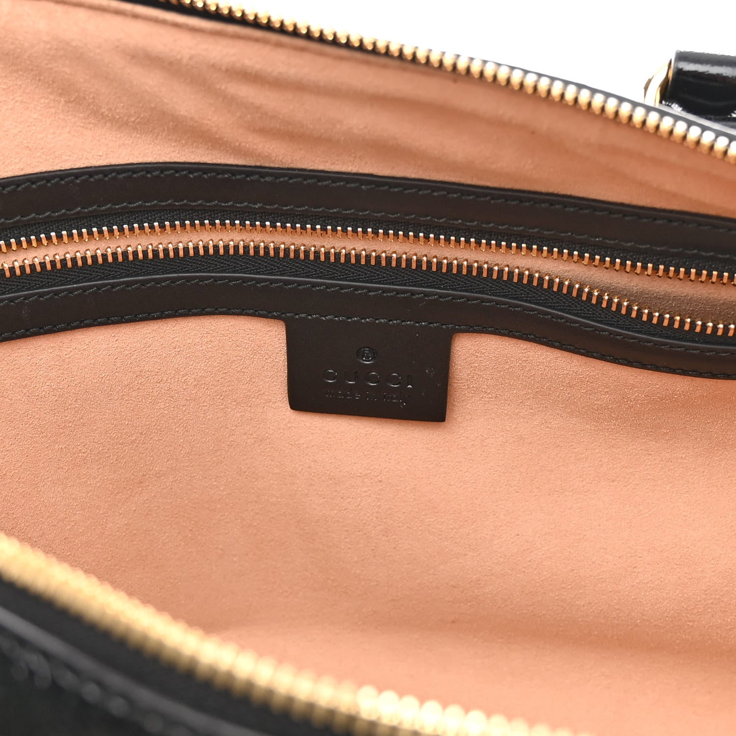 Gucci Suede Patent GG Web Medium Ophidia Boston Black 6 of 9