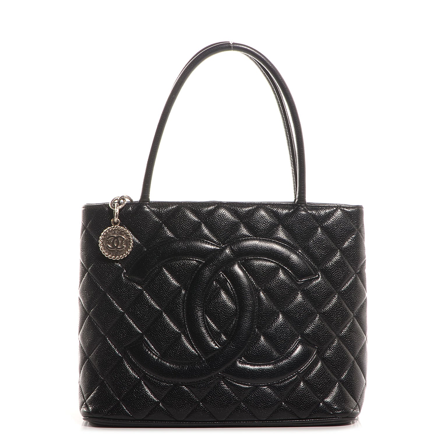 Chanel Caviar Medallion Tote Black 1 of 7