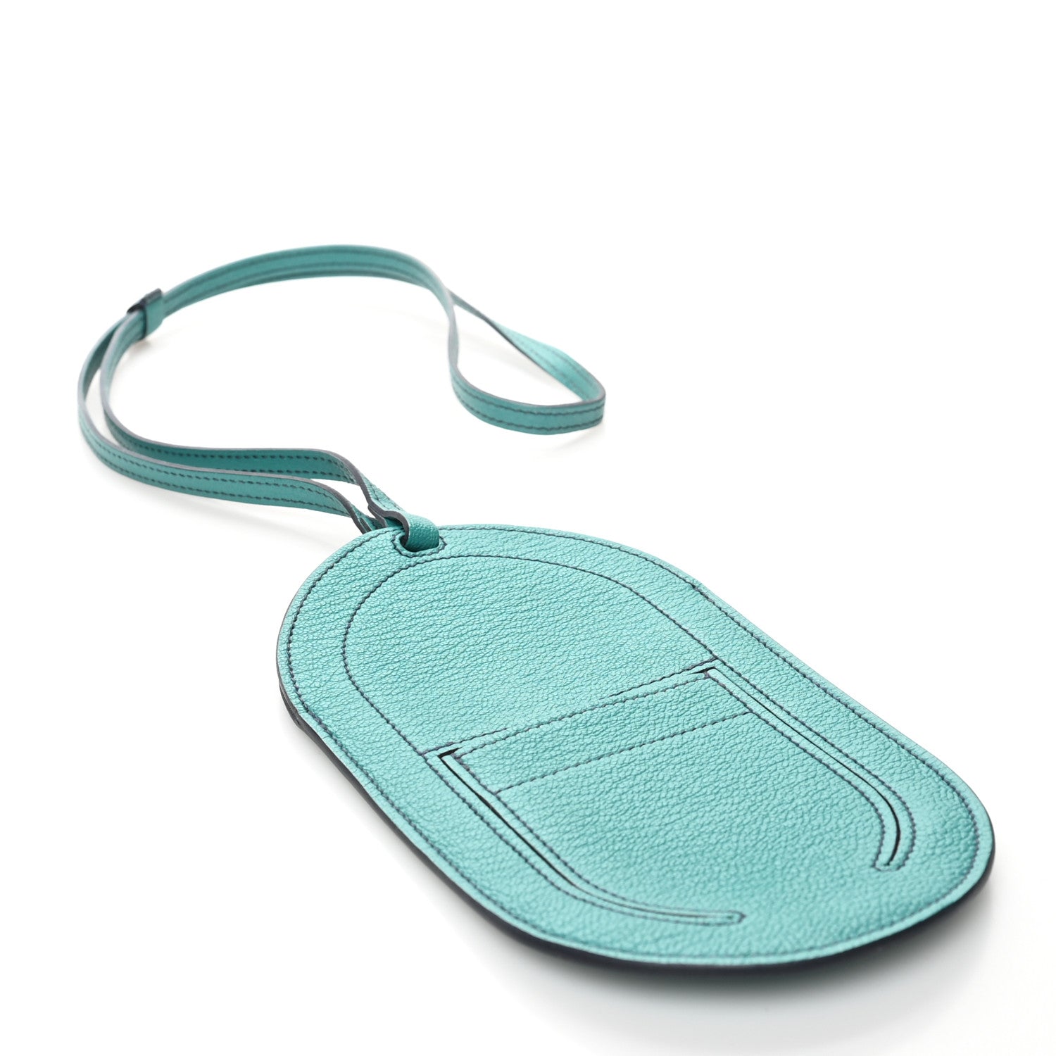 Hermes Chevre Mysore In-The-Loop Phone To Go PM Case Bleu Paon 3 of 7