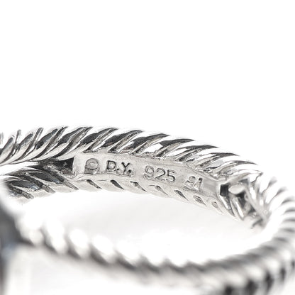 David Yurman Sterling Silver Diamond Pearl 8mm Petite Cerise Ring 54 7 5 of 5