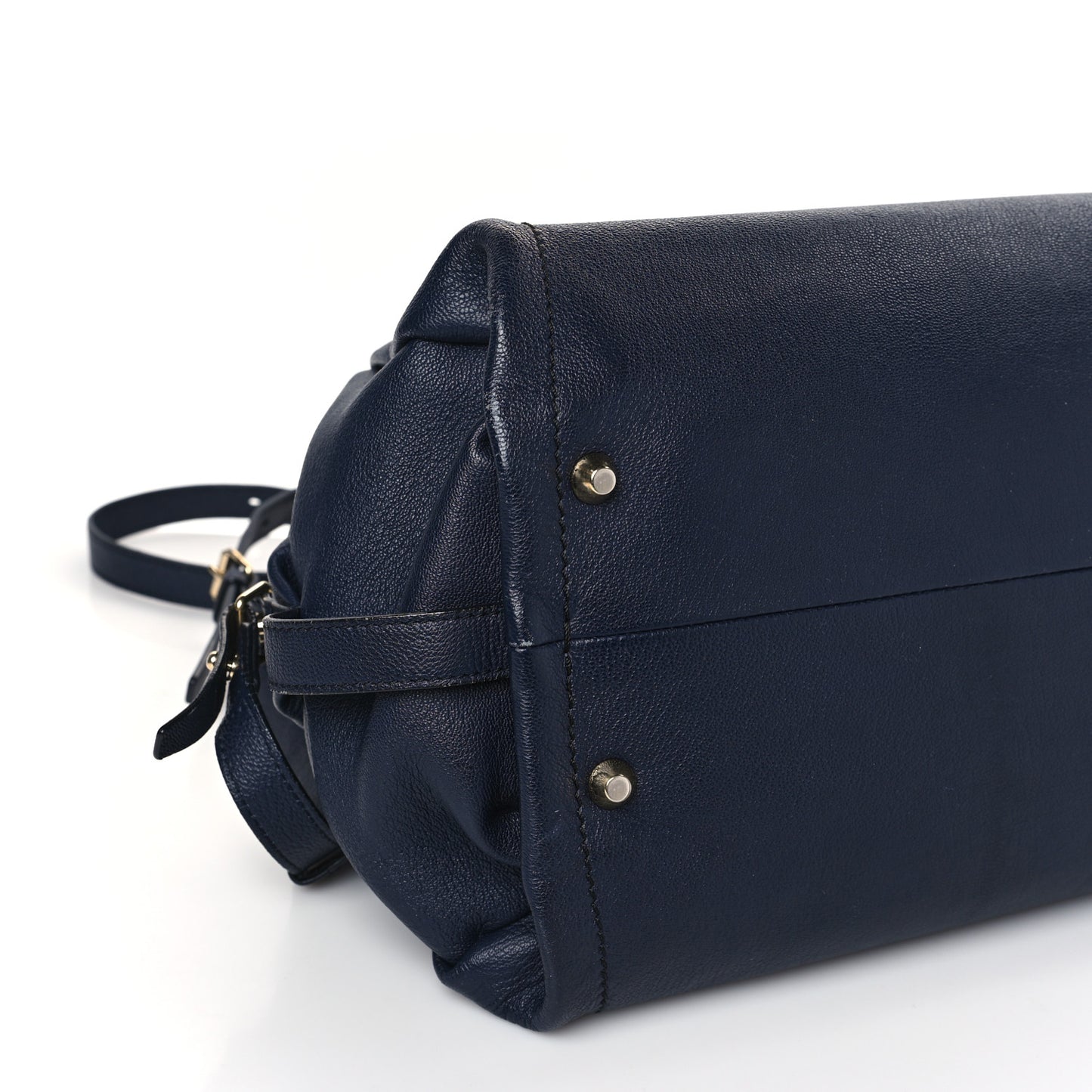 Goatskin Trilogy Bowling Bag Navy