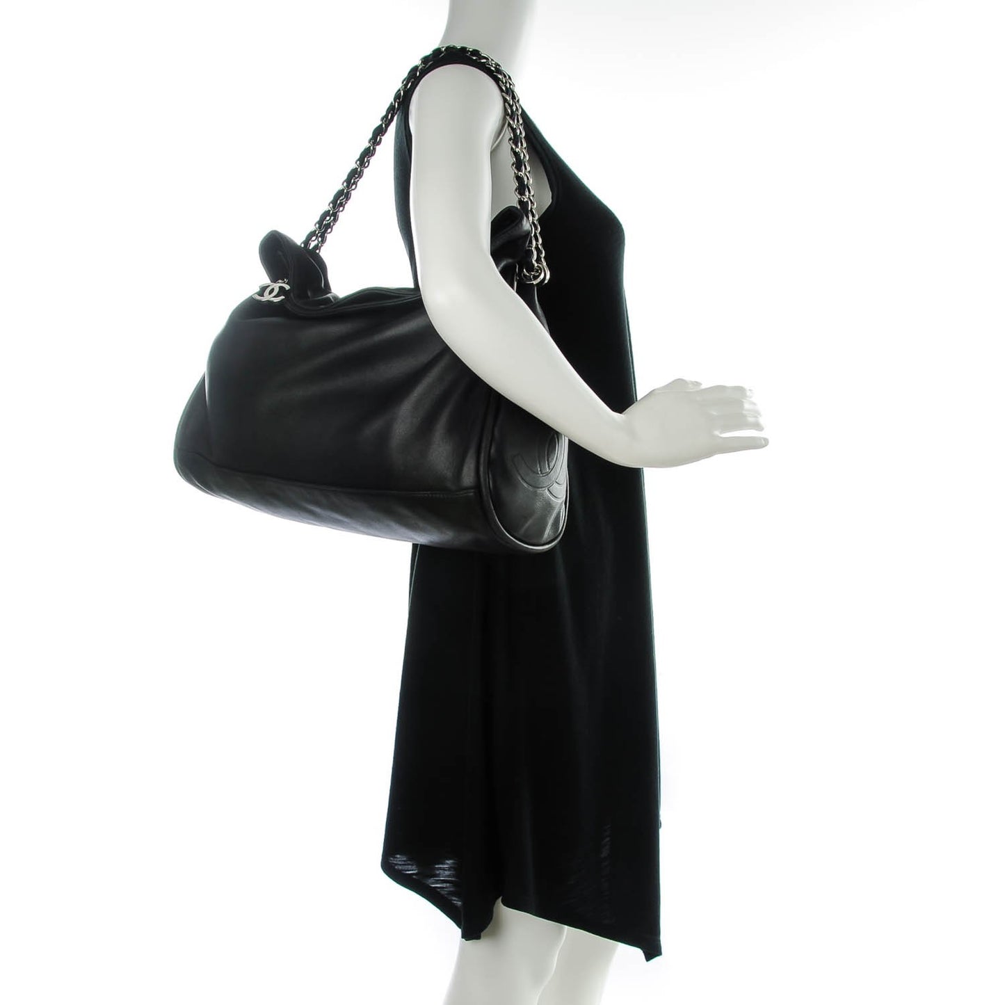 Lambskin Large Ultimate Soft Tote Black