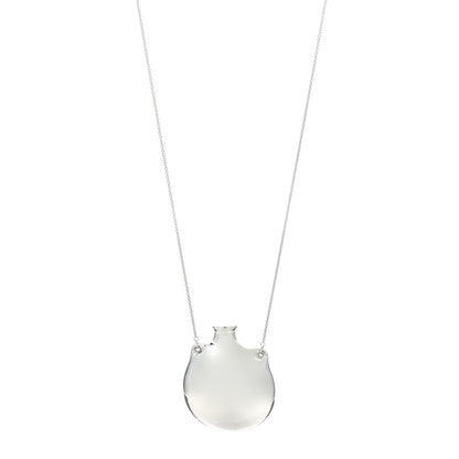 Tiffany Sterling Silver Large Elsa Peretti Open Bottle Pendant Necklace 1 of 4