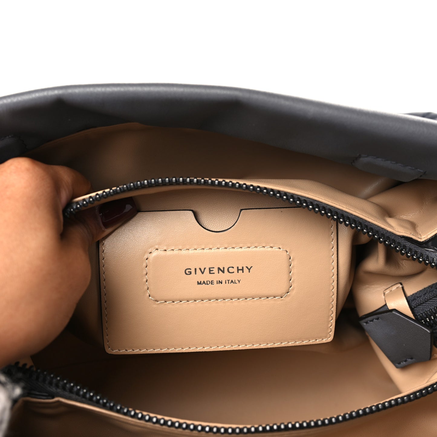 Calfskin Medium ID93 Satchel Storm Grey