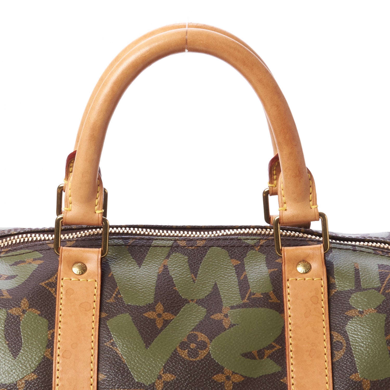 Louis Vuitton Graffiti Keepall 50 Kaki 8 of 10