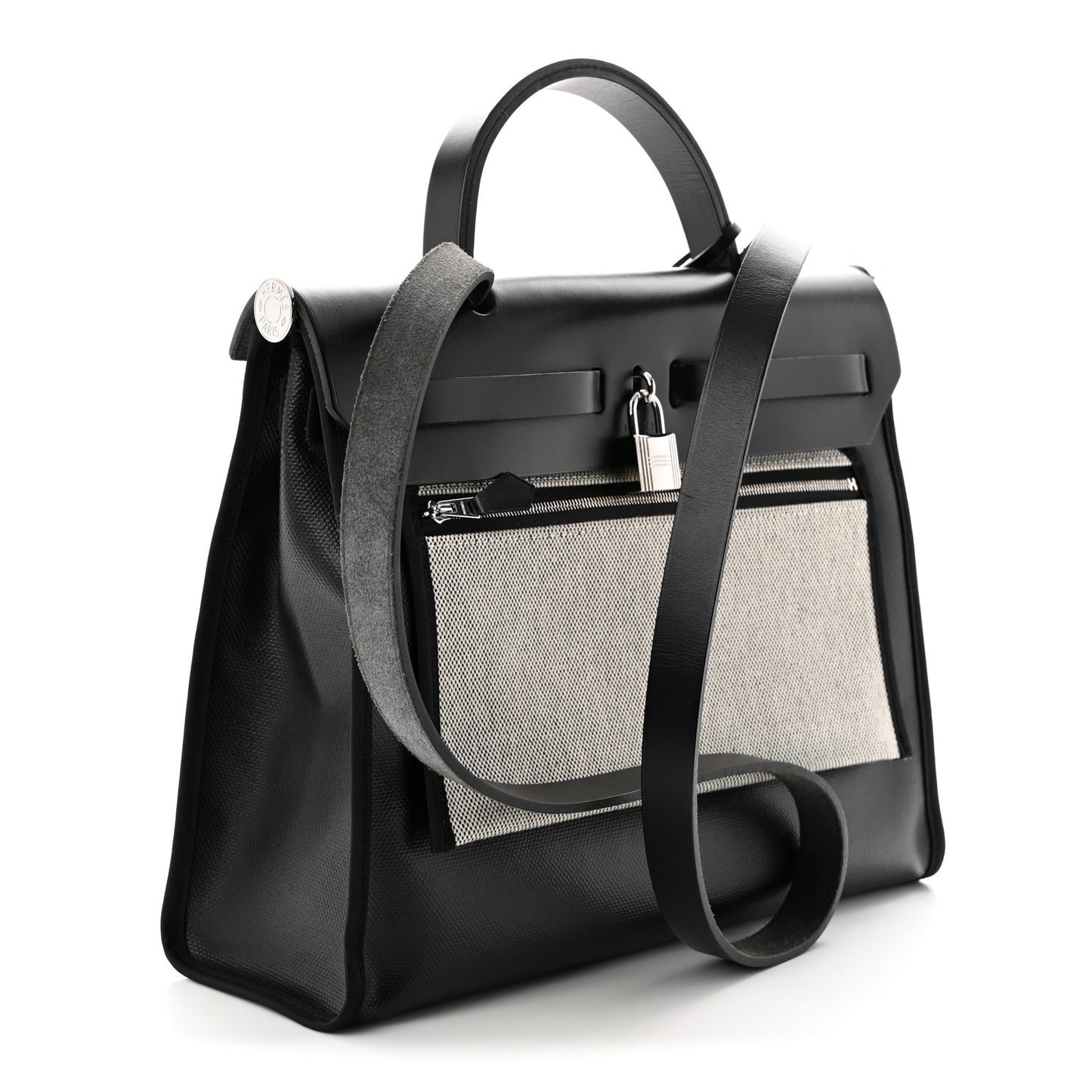 Toile H Berline Vache Hunter Herbag Zip PM 31 Black Ecru