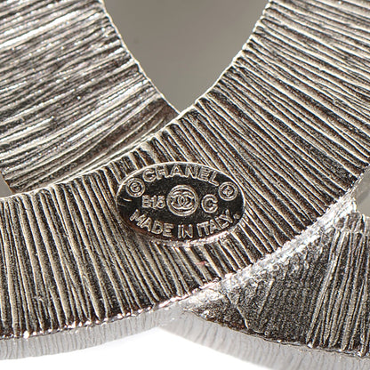 Chanel Baguette Crystal CC Brooch Silver 4 of 5