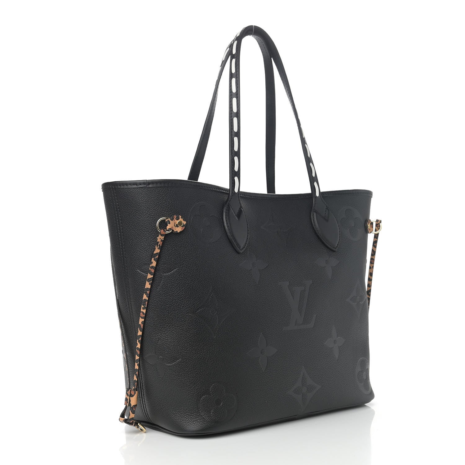 Louis Vuitton Empreinte Monogram Giant Wild At Heart Neverfull MM Black 4 of 10