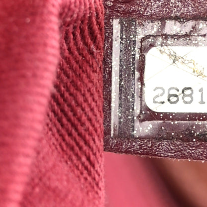 Chanel Shearling Large Deauville Tote Burgundy 7 of 9