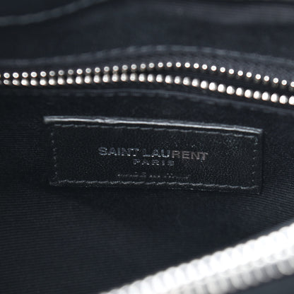 Saint Laurent Calfskin Y Quilted Monogram Medium Loulou Chain Satchel Black 6 of 10