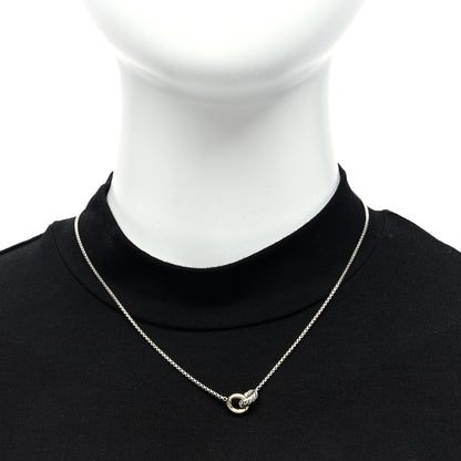 David Yurman Sterling Silver 14K Yellow Gold Belmont Pendant Necklace 2 of 4