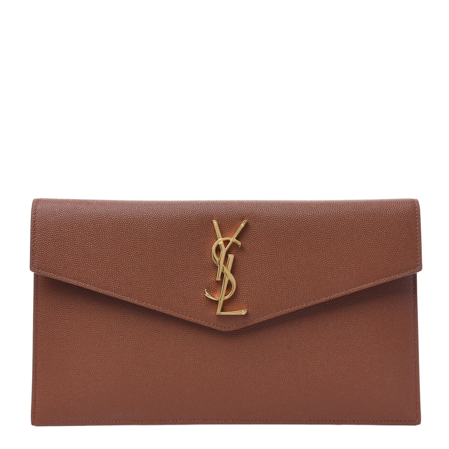 Saint Laurent Grain De Poudre Uptown Pouch Brick 1 of 9