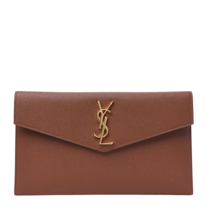 Saint Laurent Grain De Poudre Uptown Pouch Brick 1 of 9