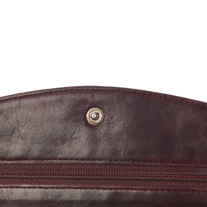 Chanel Caviar Timeless CC Wallet on Chain WOC Dark Red 6 of 18