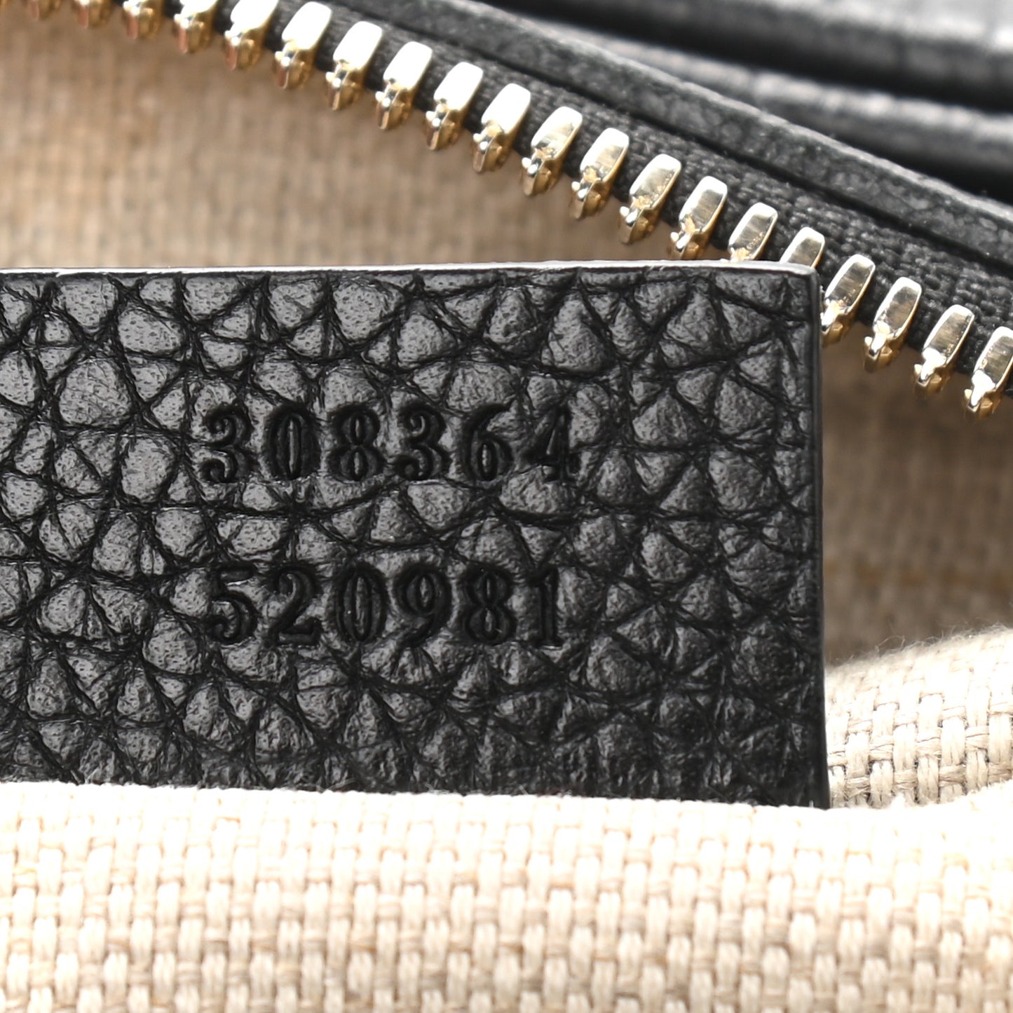 Pebbled Calfskin Small Soho Disco Bag Black