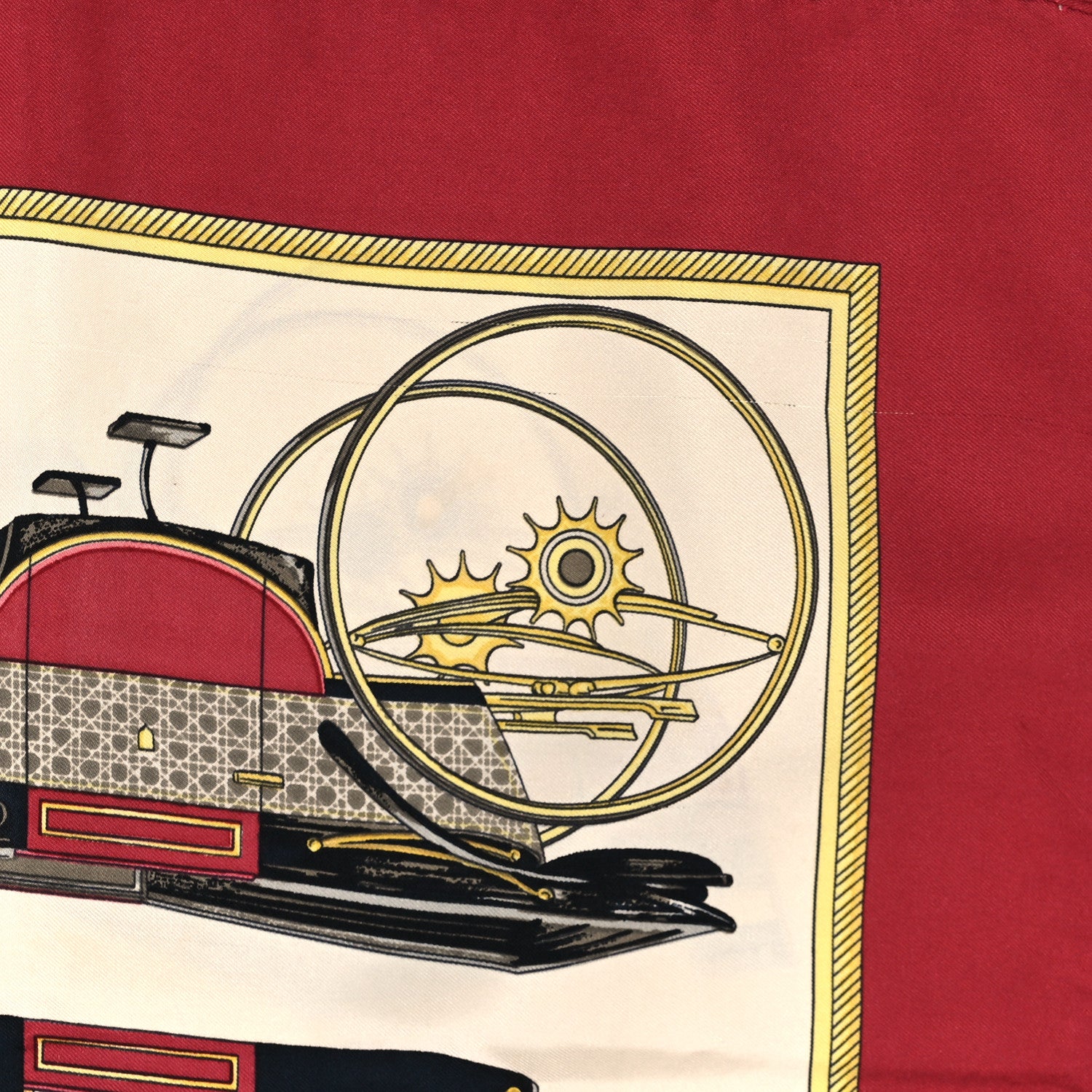 Hermes Silk Les Voitures A Transformation Scarf 90 4 of 4