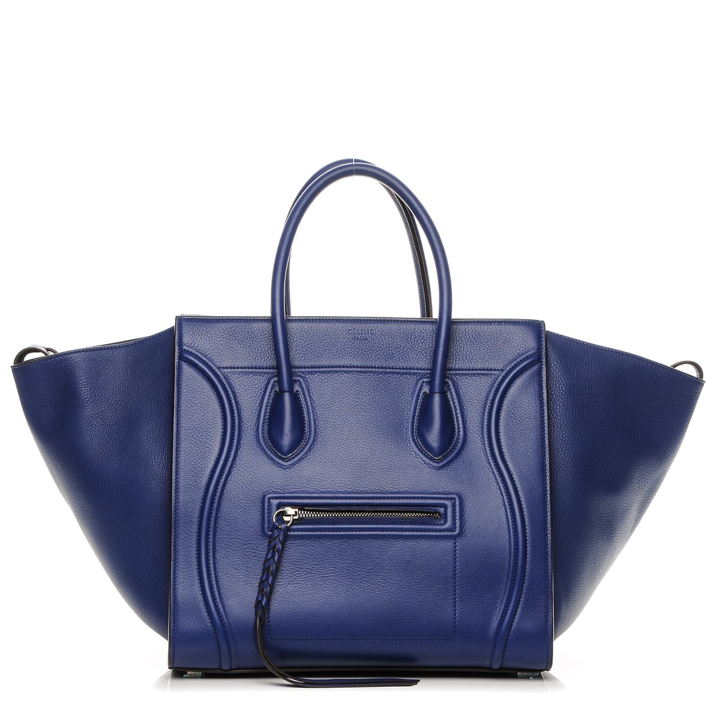 Supple Calfskin Medium Phantom Luggage Indigo