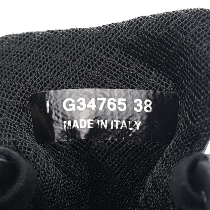Chanel Lycra Fabric Womens CC Sneakers 38 Black White Pink 8 of 9