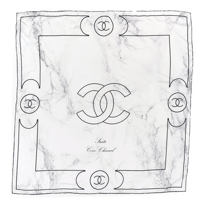 Chanel Silk Square Scarf Black 1 of 4