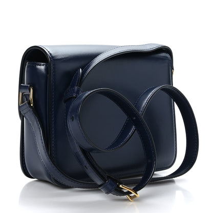 Celine Shiny Calfskin Small Triomphe Dark Blue 3 of 8