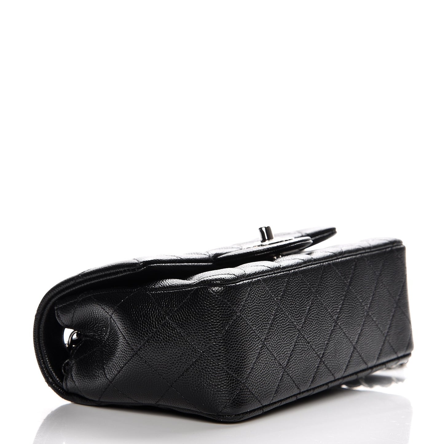 Caviar Quilted Mini Rectangular Flap Black