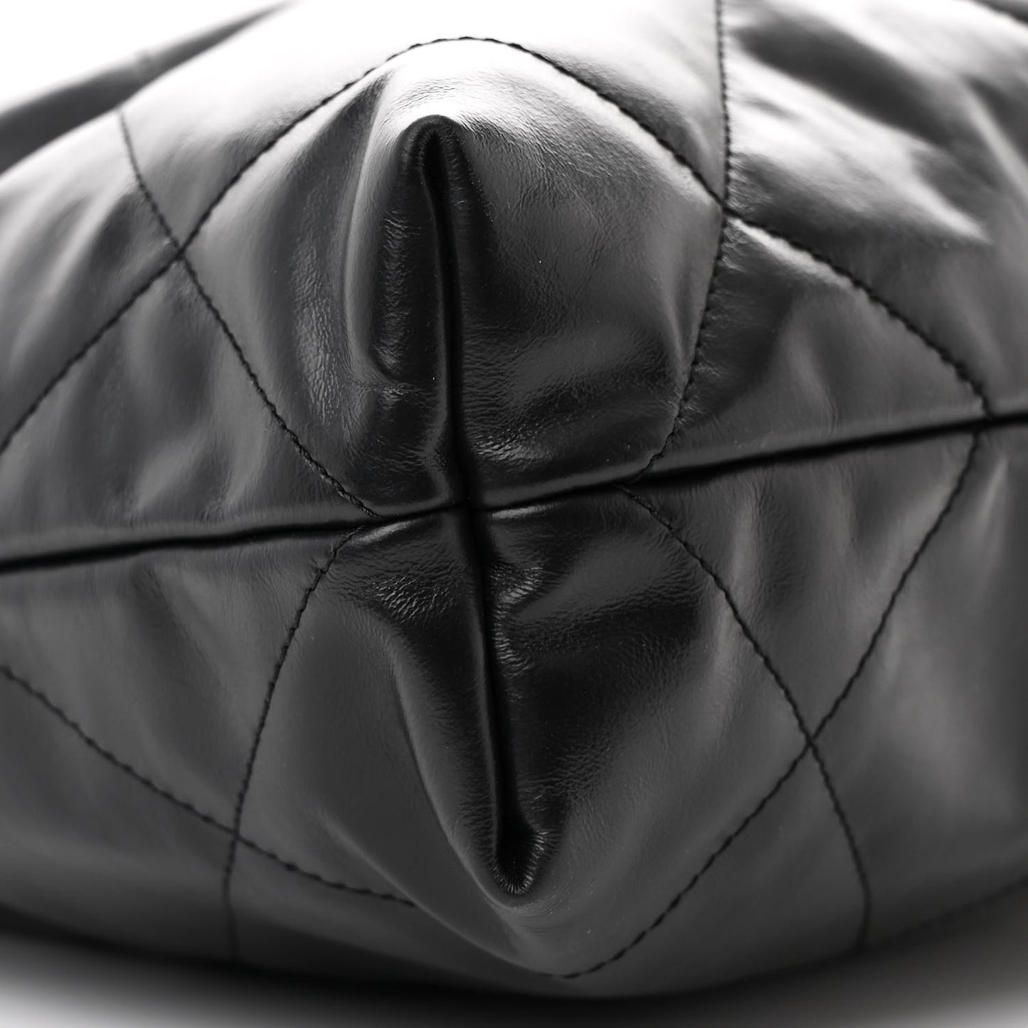 Calfskin Quilted Small Chanel 22 Black