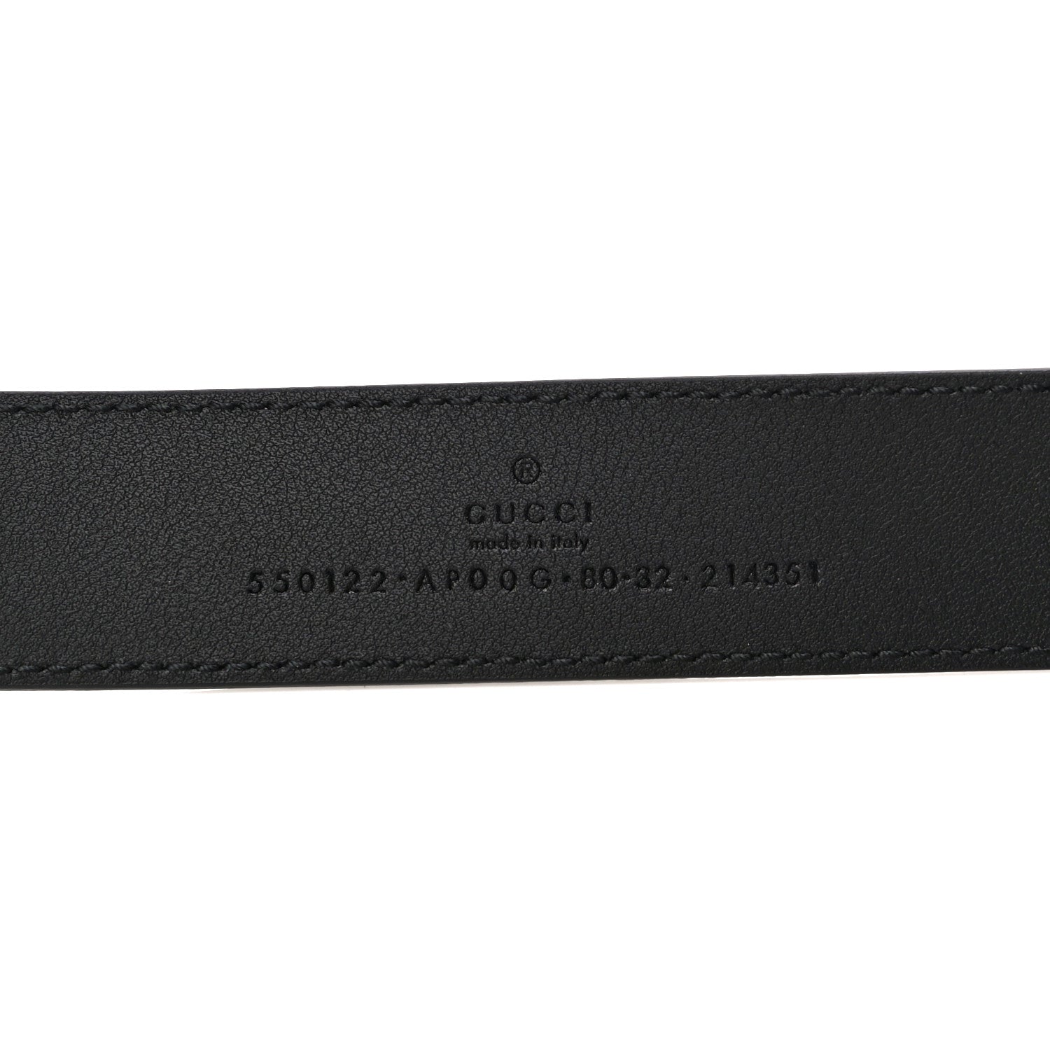 Gucci Calfskin Zumi 30mm Belt 80 32 Black 4 of 6