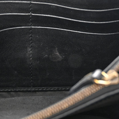 Gucci Calfskin Matelasse GG Marmont Chain Wallet Black 13 of 14